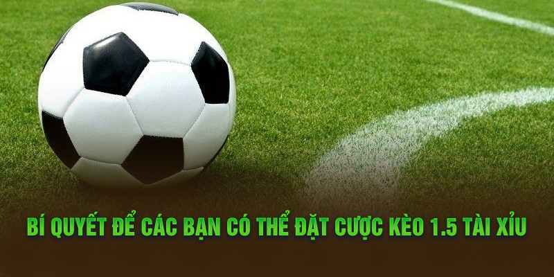 Bí quyết để các bạn có thể đặt cược kèo 1.5 Tài Xỉu