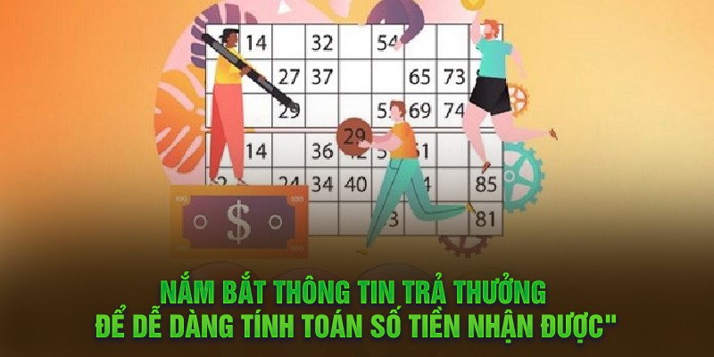 Nắm bắt thông tin trả thưởng để dễ dàng tính toán số tiền nhận được